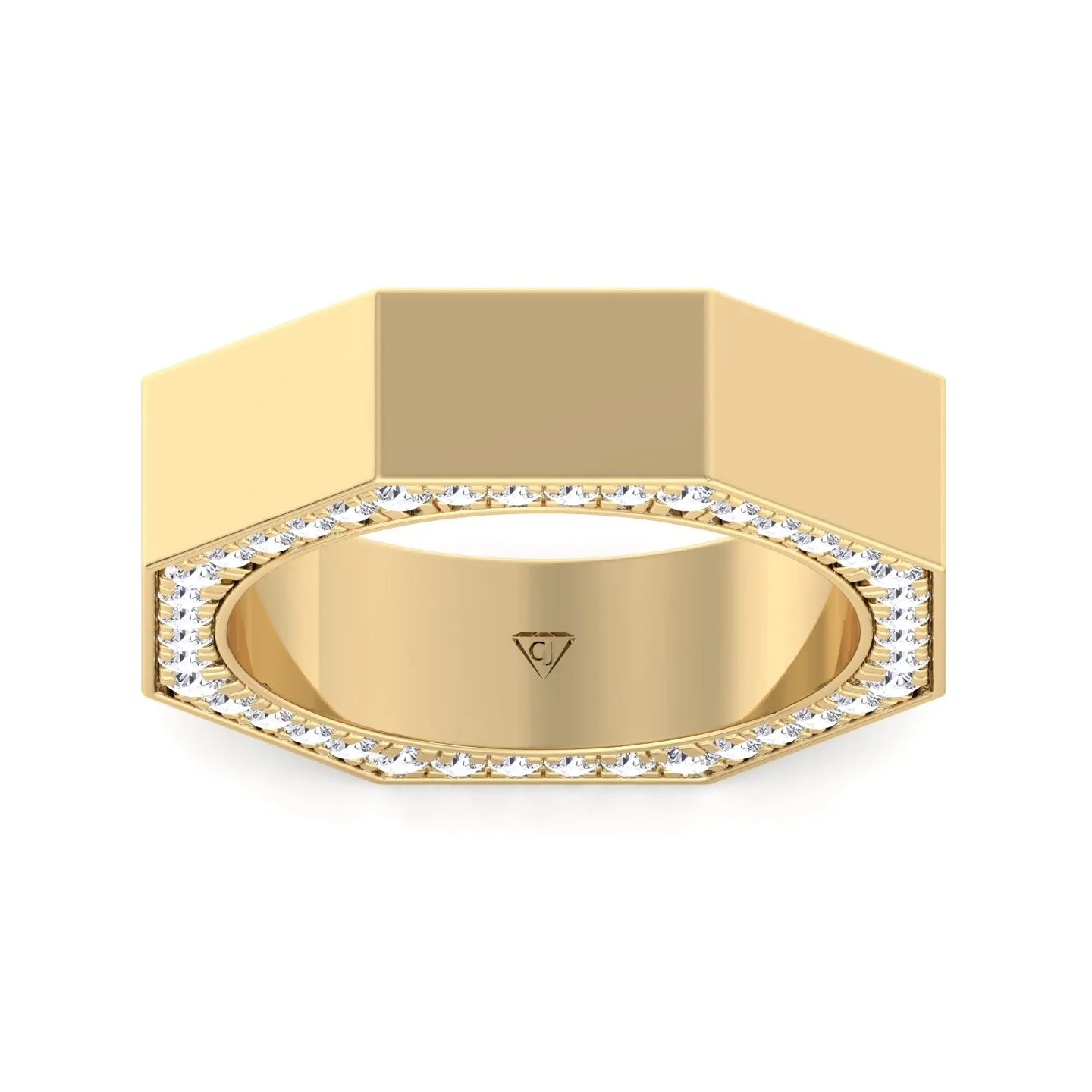 Enrico - Hidden Diamond Wedding Band