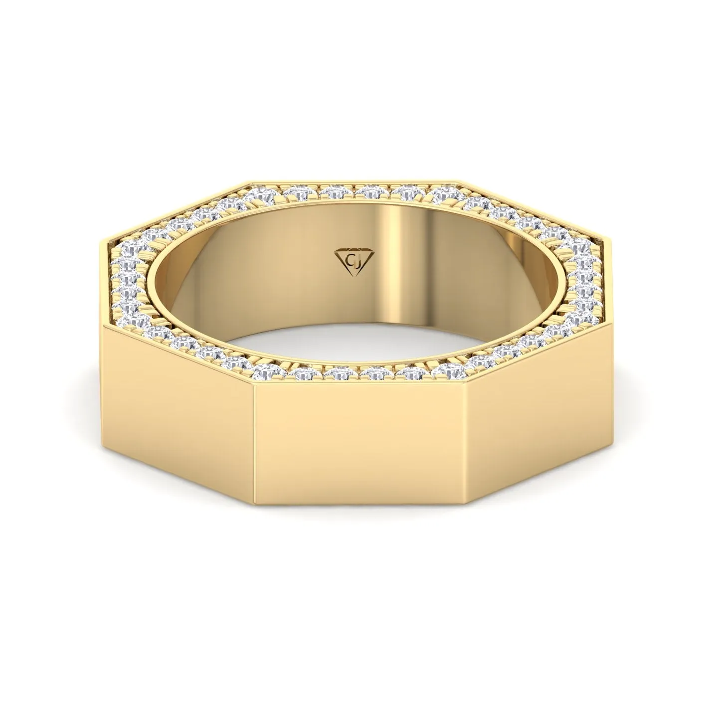 Enrico - Hidden Diamond Wedding Band