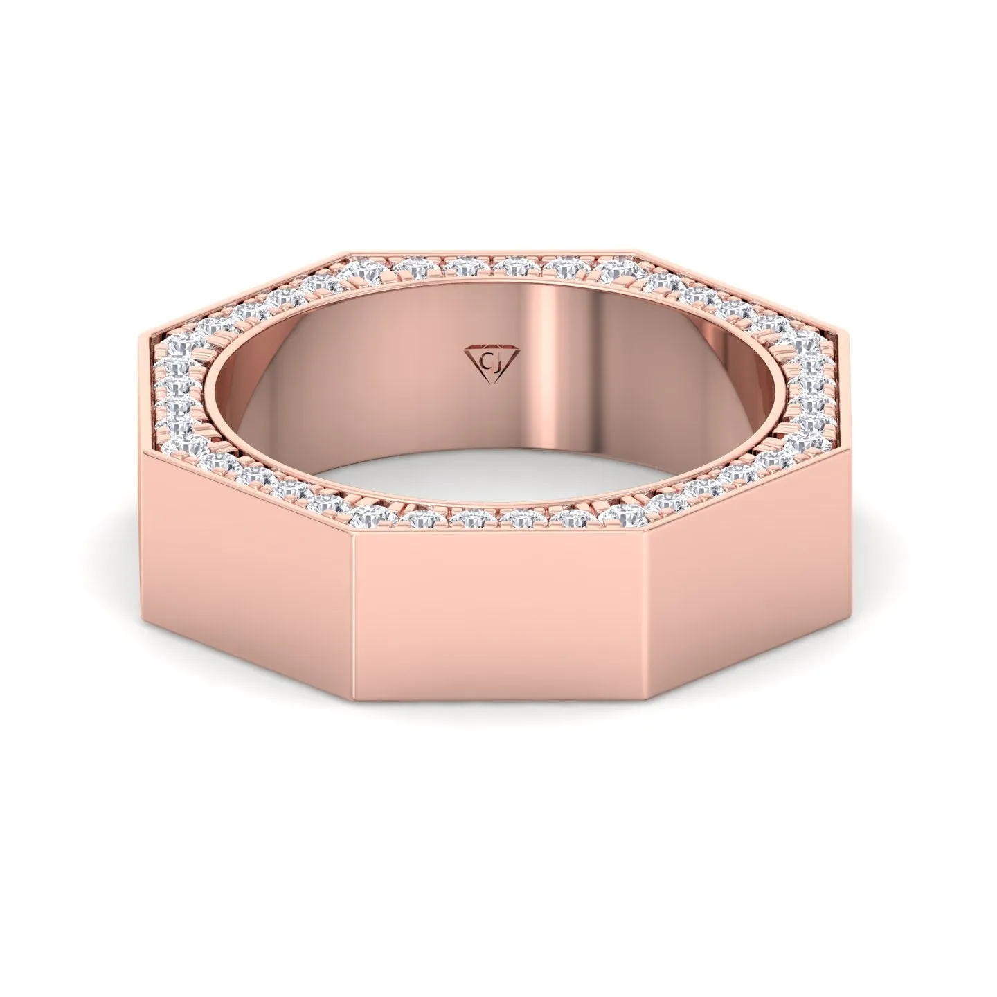Enrico - Hidden Diamond Wedding Band