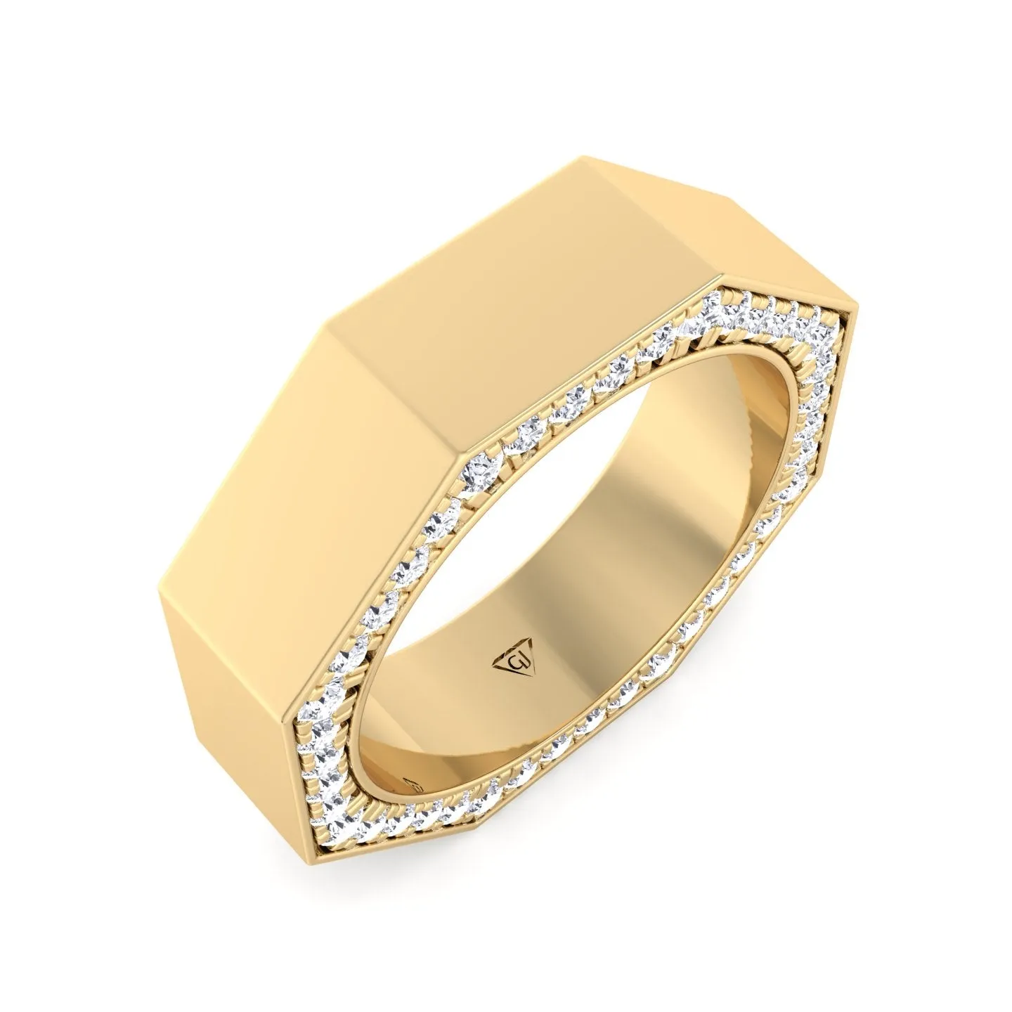 Enrico - Hidden Diamond Wedding Band