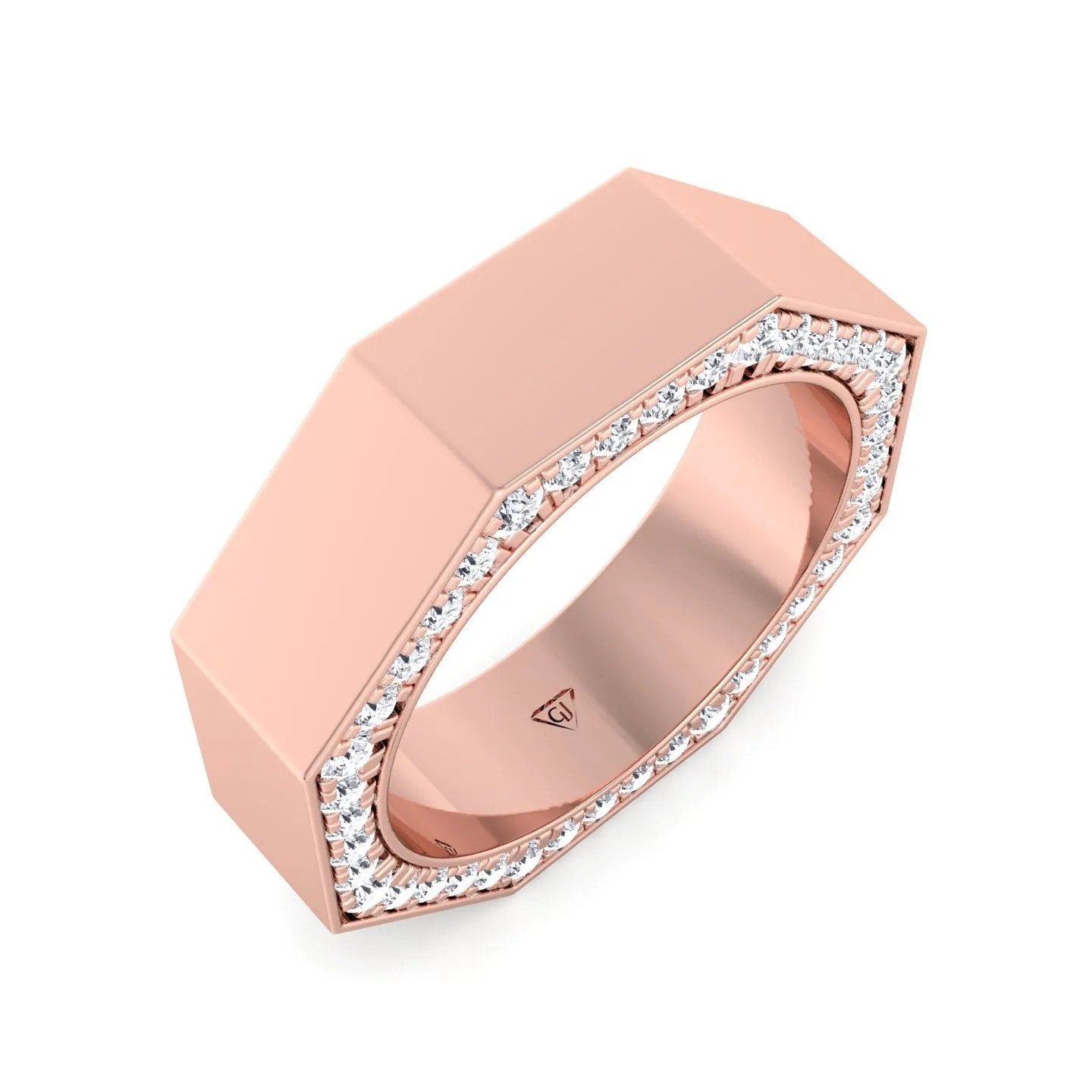 Enrico - Hidden Diamond Wedding Band