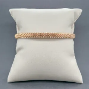 Estate Tiffany & Co. 18K R Gold Somerset Bangle Bracelet