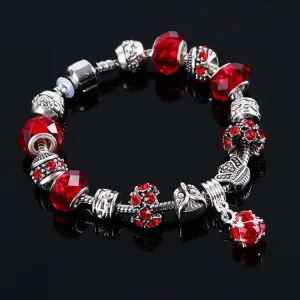 Fashion Women Bracelet Crystal Bead Charm Bracelet For Women Jewelry Original Bracelets Gift