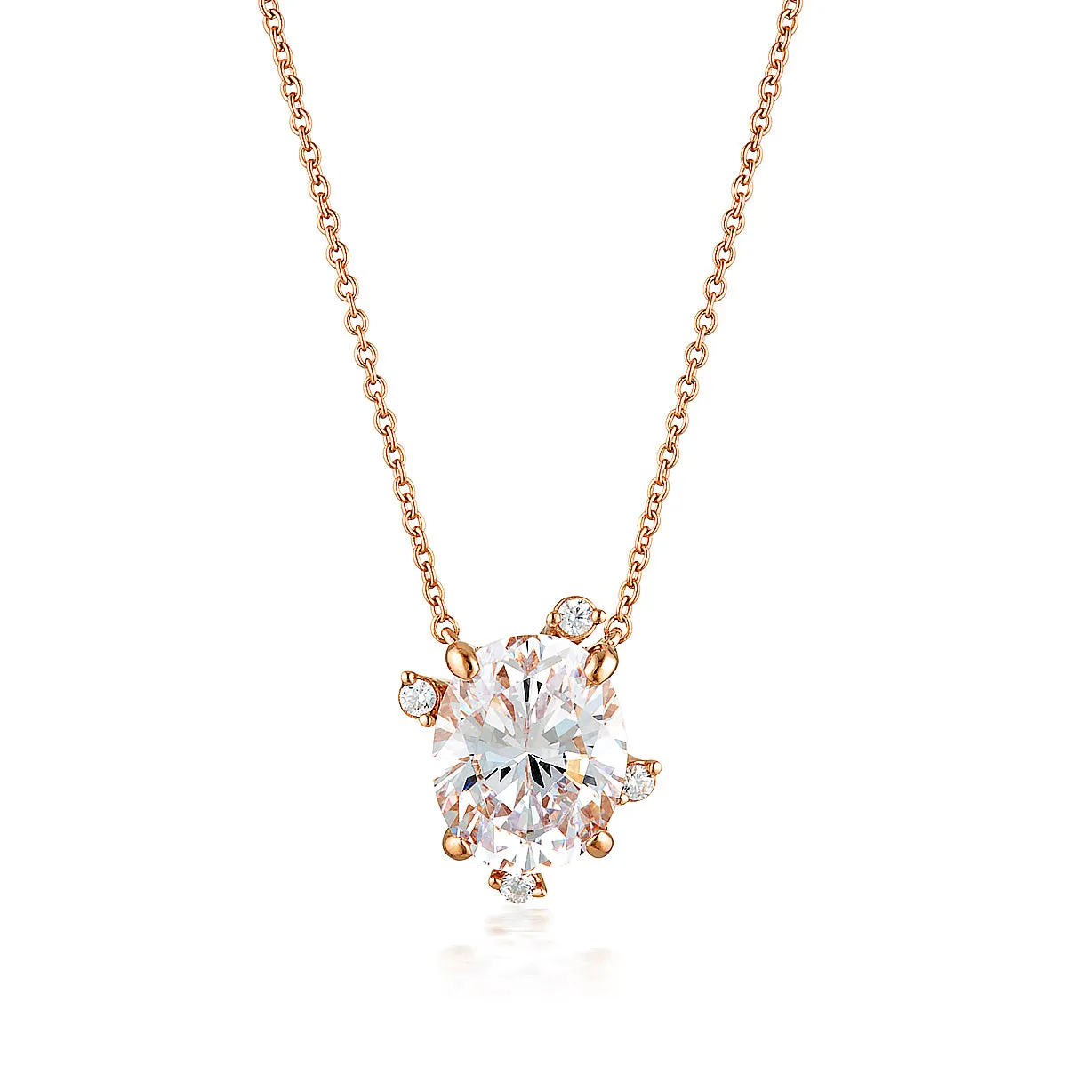 GEORGINI AURORA SOUTHERN LIGHTS PENDANT ROSE GOLD