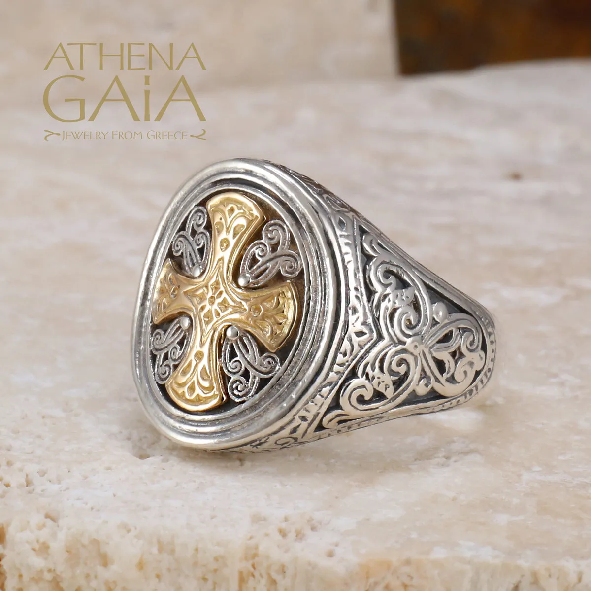Gerochristo Cross Ring