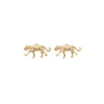 Gold Cheetah Charm