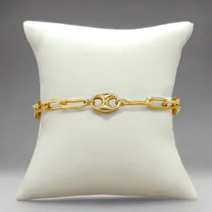 Gold Filled Mariner Paperclip Link Bracelet