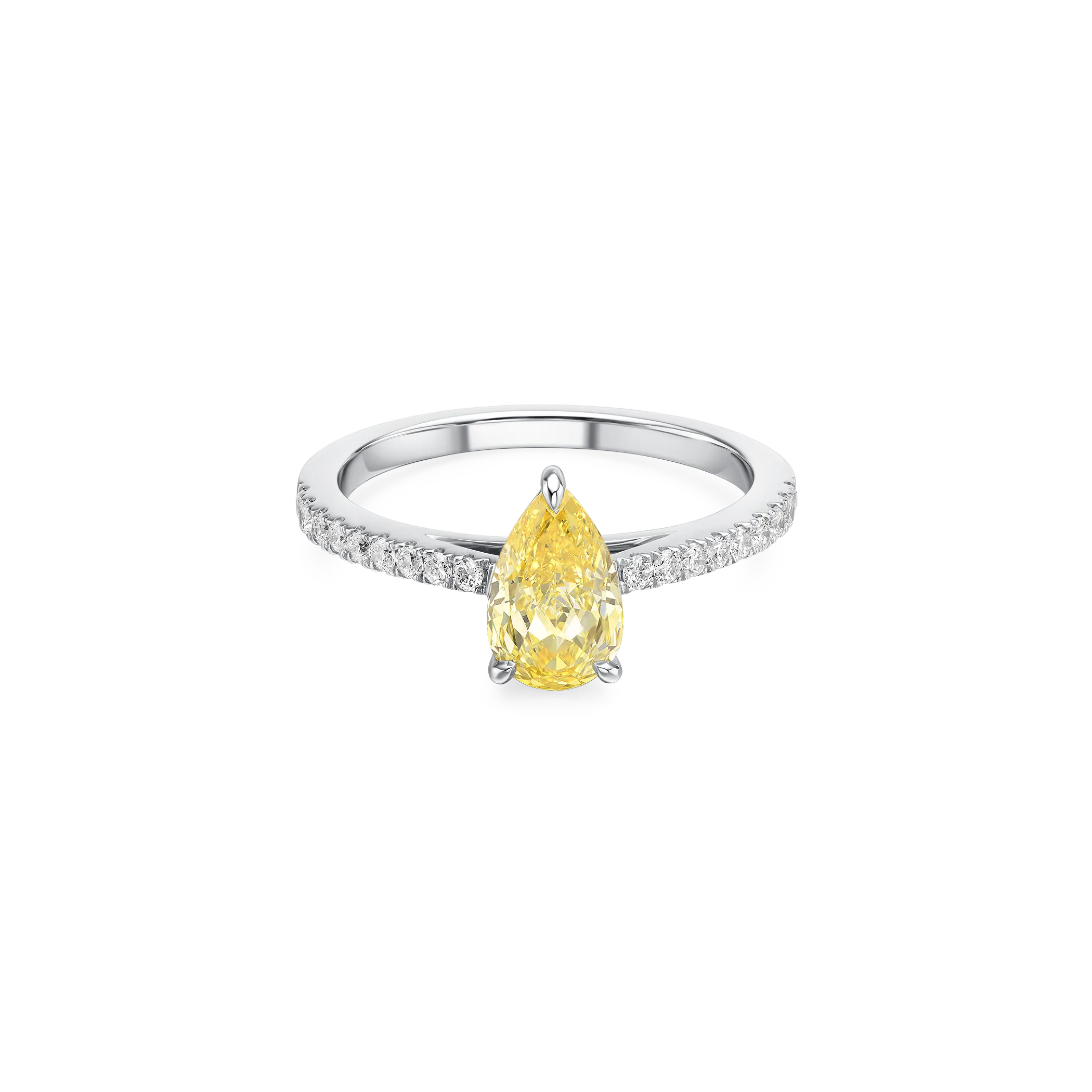 Golden sunbeam halo ring