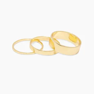 Gorjana Rose Ring Set of 3