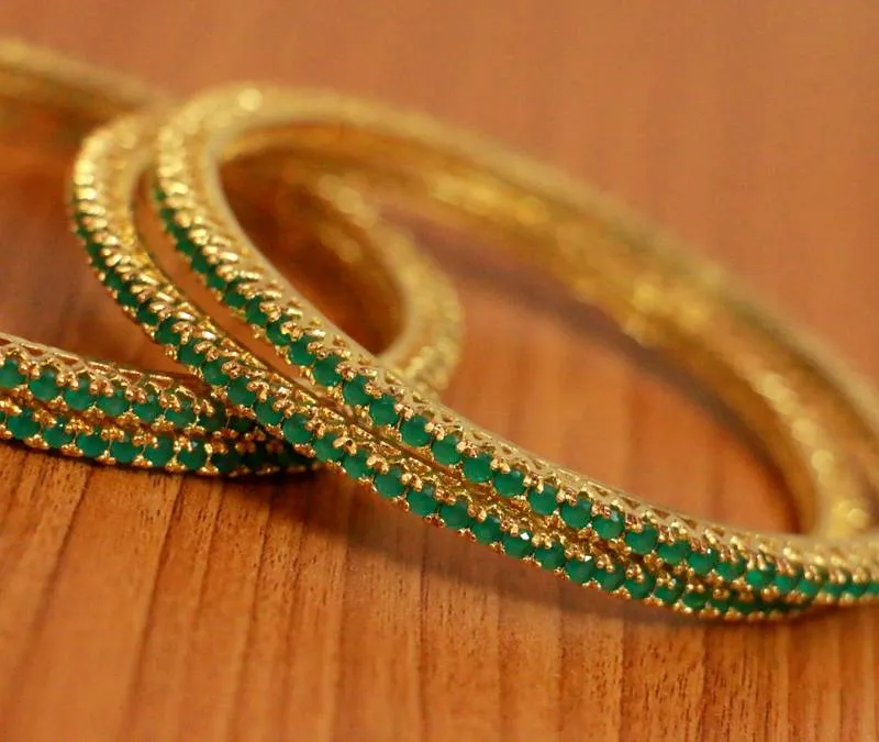 GREEN BANGLES-AND-BRACELETS