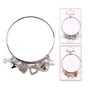 Heart Charm Bracelets 3865 (12 units)
