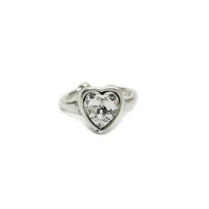 Heart Shaped Crystal Rings