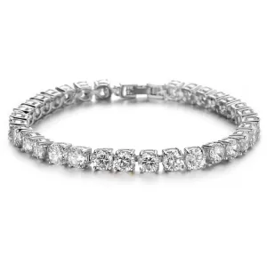 Iced Out Rhinestone Chain Tennis Bracelet