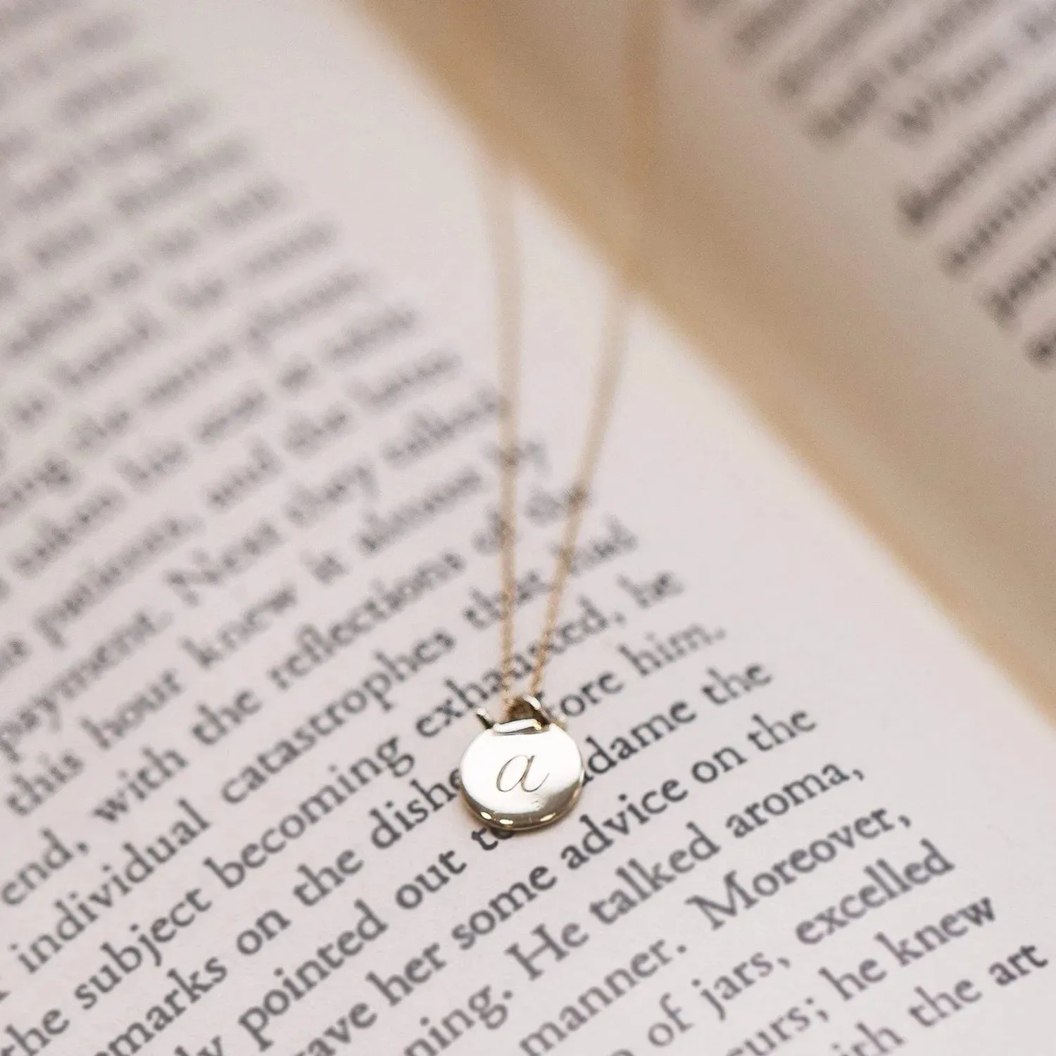 Imprint forest necklace - 14k yellow gold, engravable