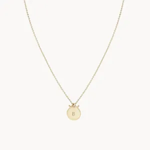 Imprint forest necklace - 14k yellow gold, engravable