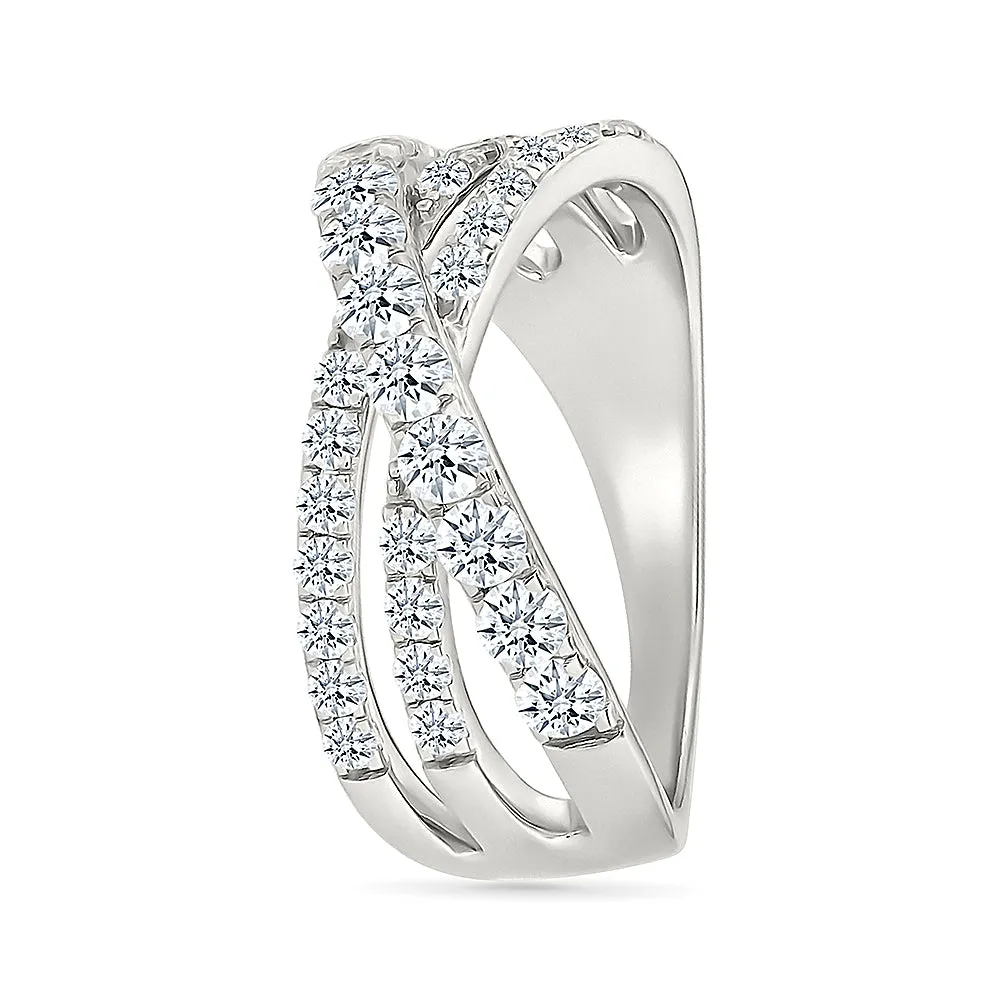 Intertwined Brilliance Gold & Diamond Ring