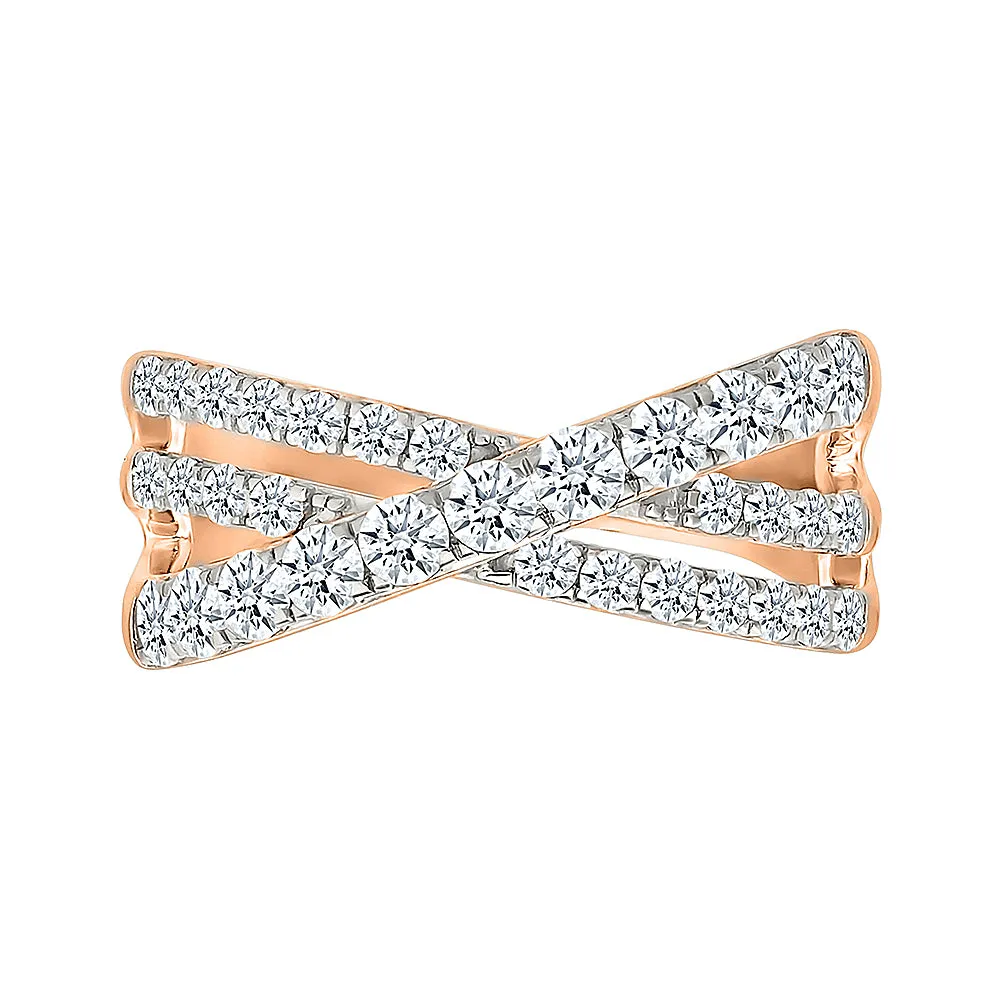 Intertwined Brilliance Gold & Diamond Ring
