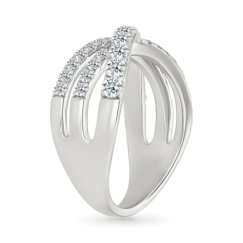 Intertwined Brilliance Gold & Diamond Ring