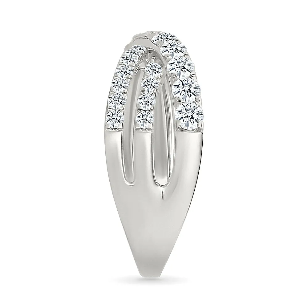 Intertwined Brilliance Gold & Diamond Ring