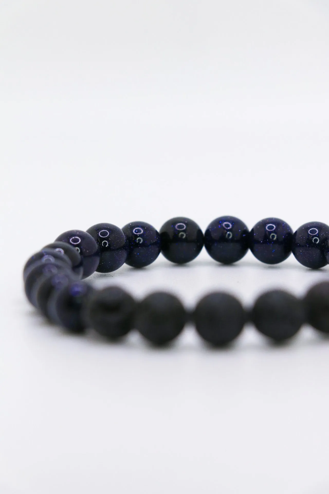 Lava Bead Blue Sand Stone Bracelet
