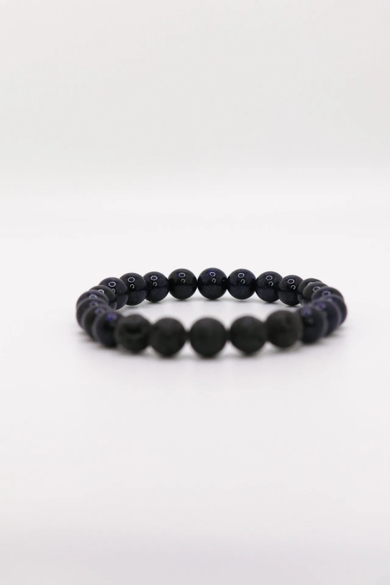 Lava Bead Blue Sand Stone Bracelet