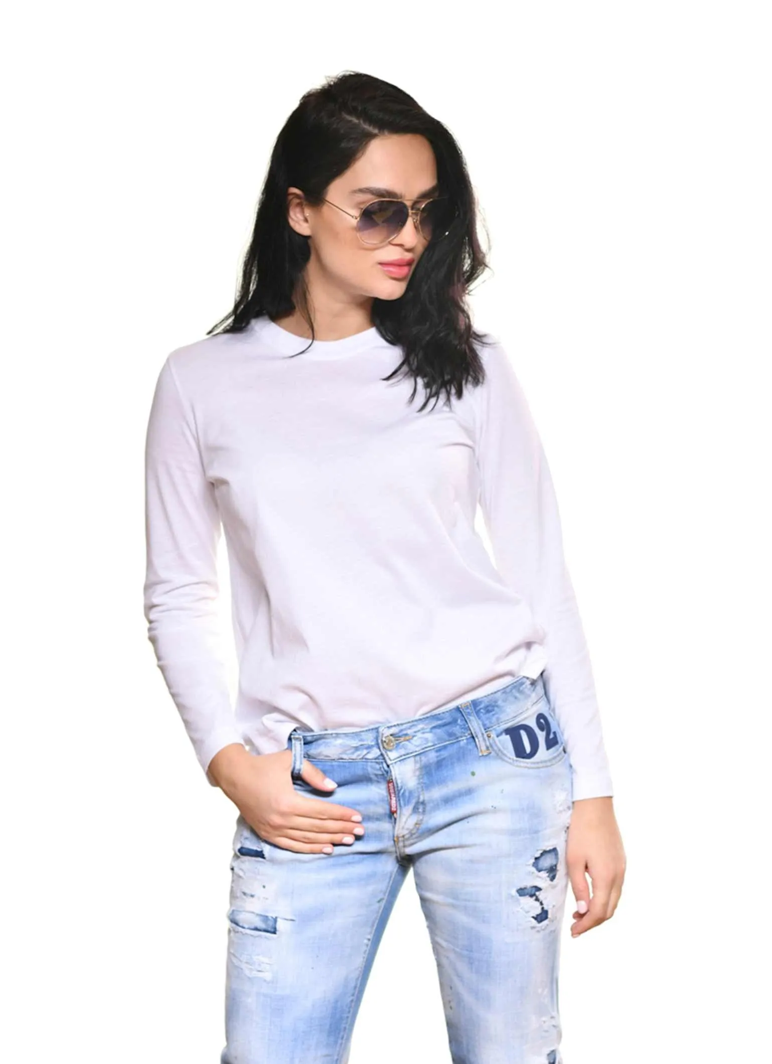 Long sleeve round neck Tee