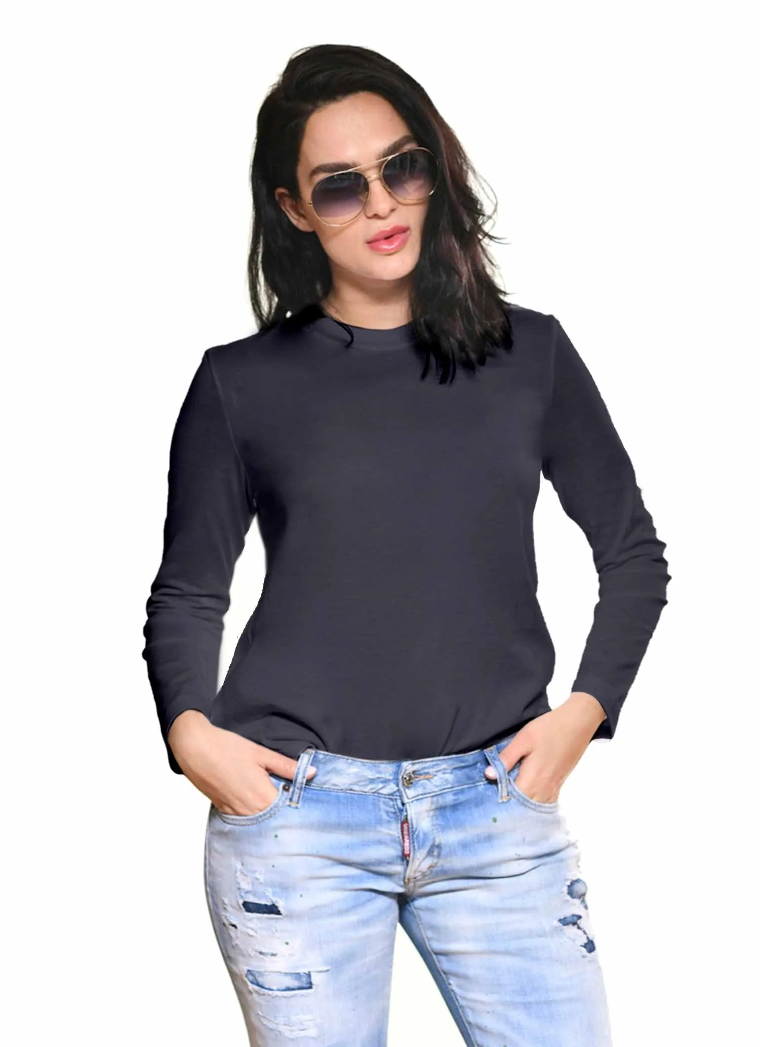 Long sleeve round neck Tee
