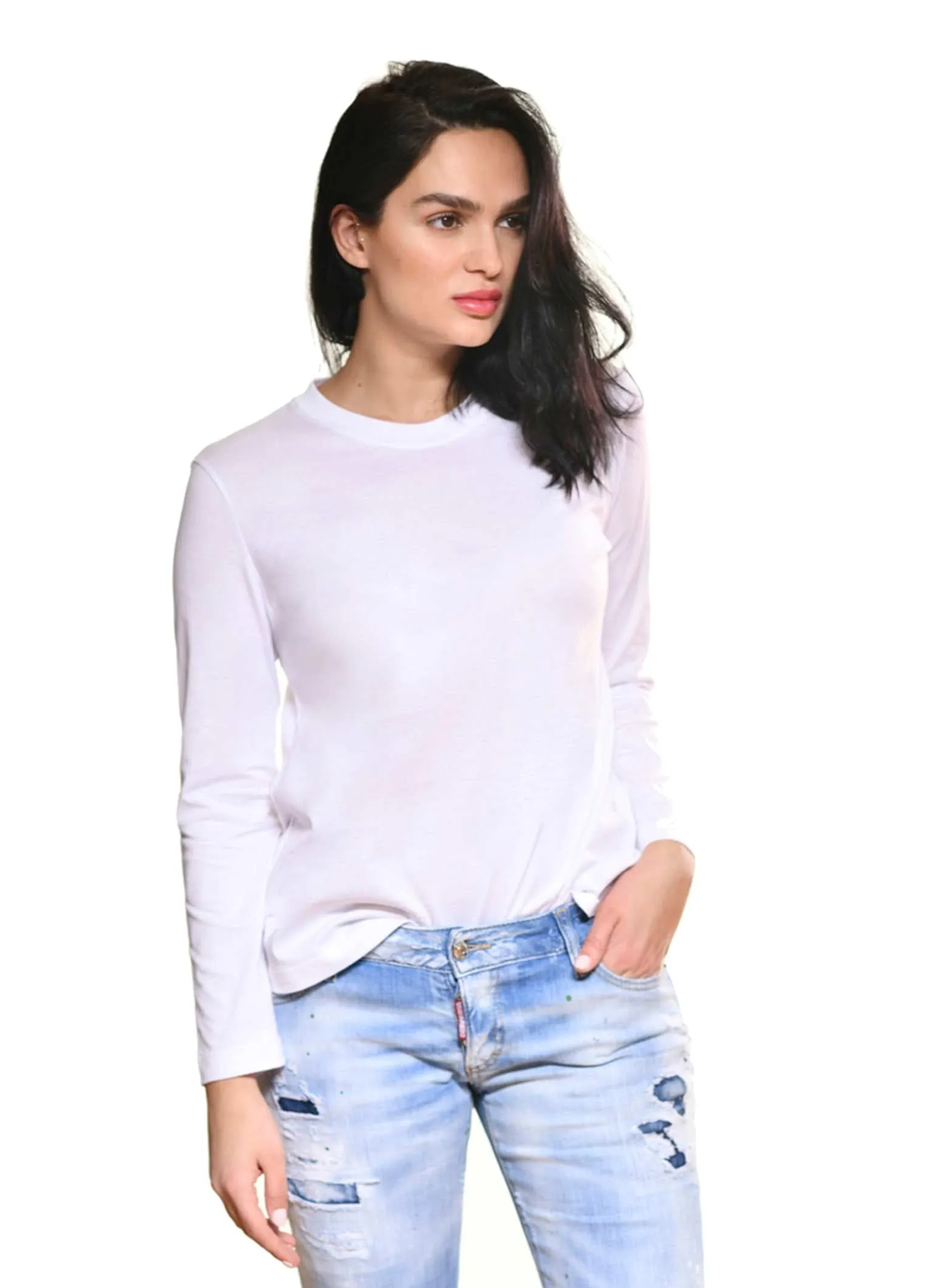Long sleeve round neck Tee