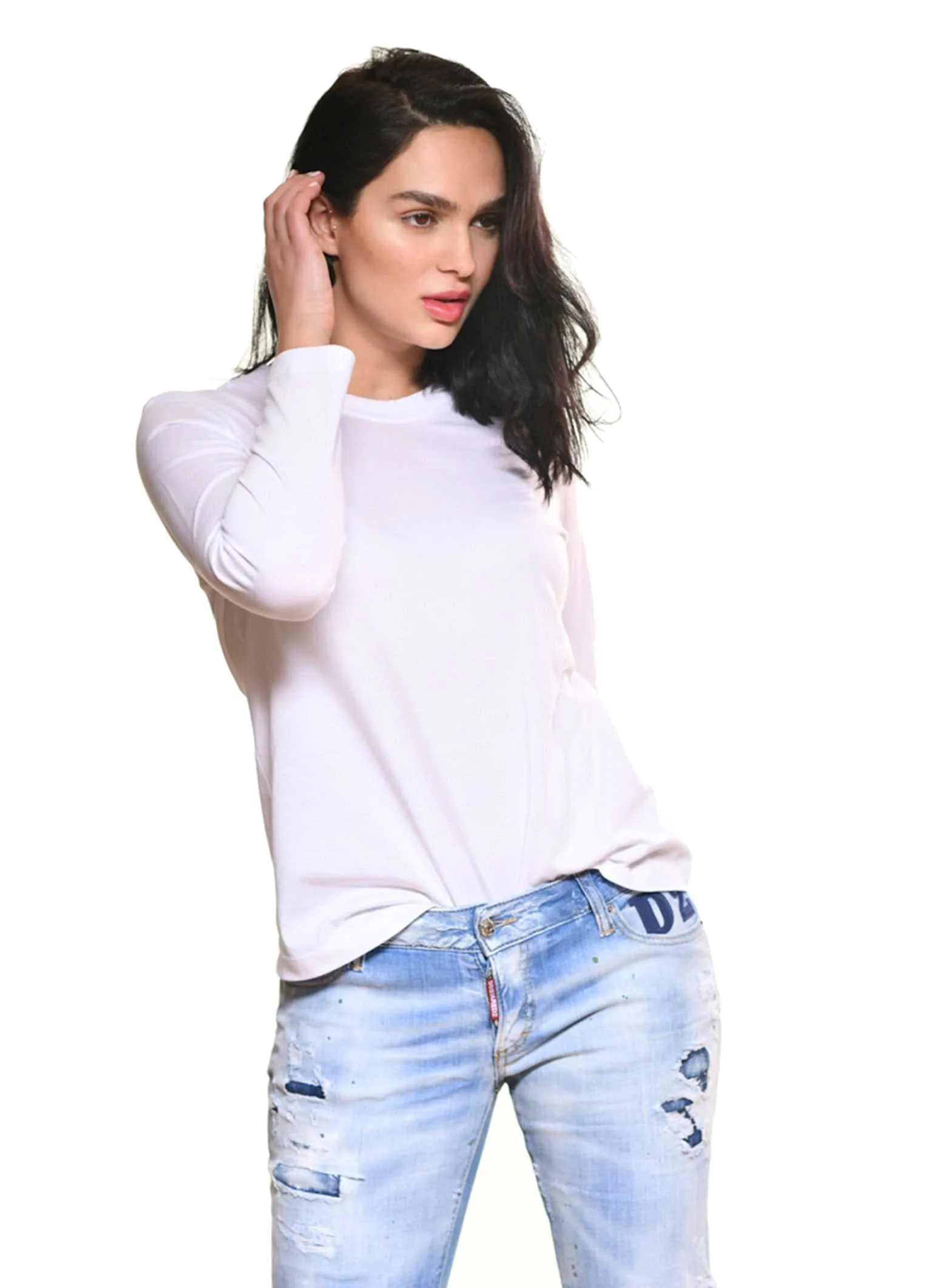 Long sleeve round neck Tee