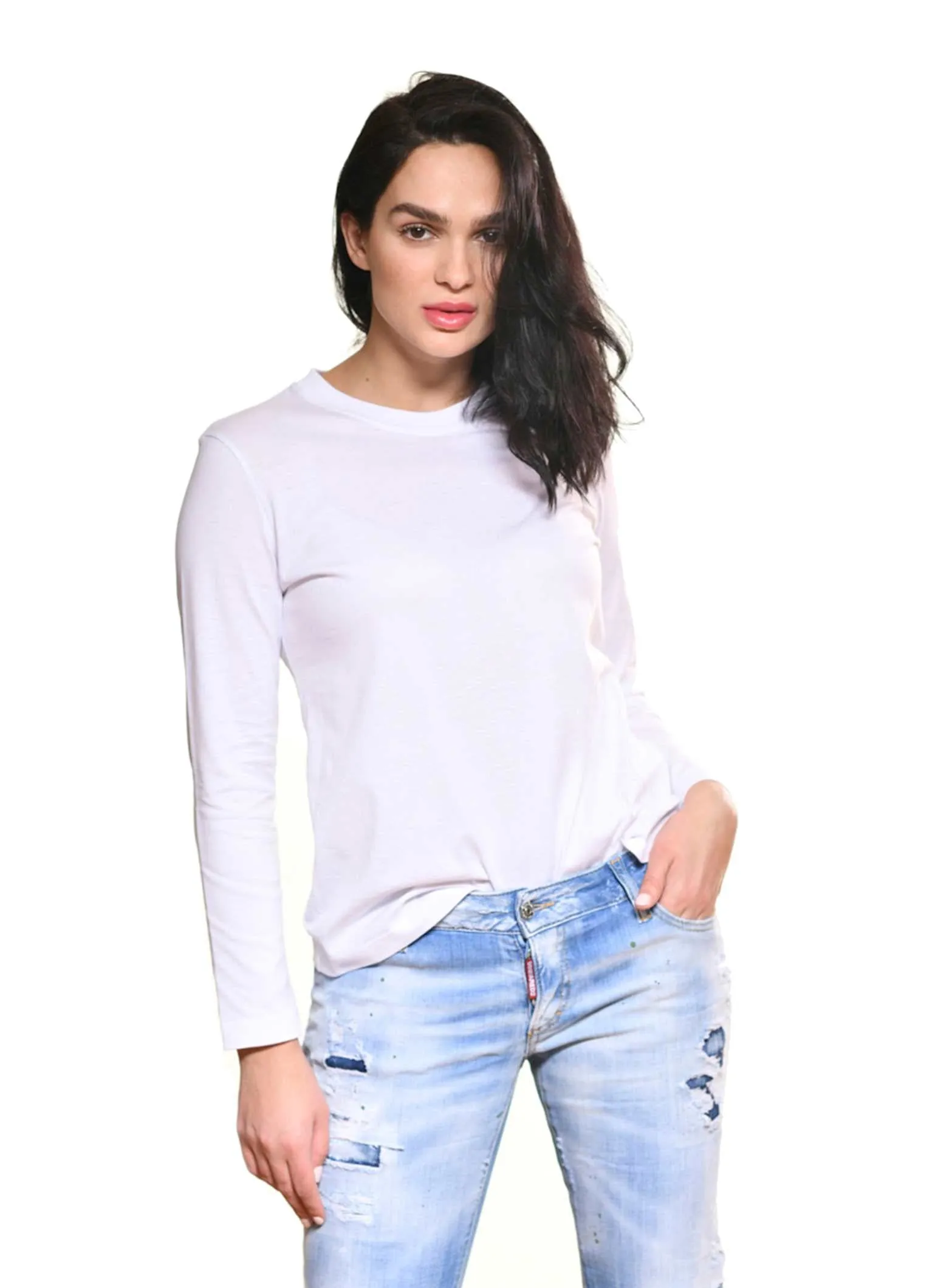 Long sleeve round neck Tee