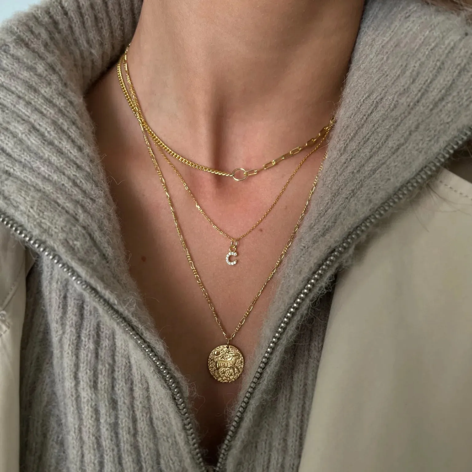 Love Local Initial Necklace With Letter Charm