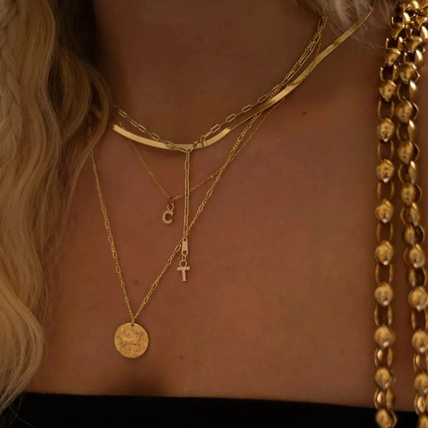 Love Local Initial Necklace With Letter Charm