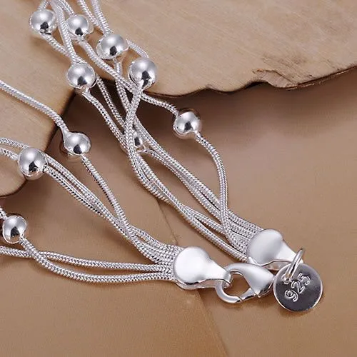 Luxury Ball Silver Bracelet Women's Wedding Jewelry