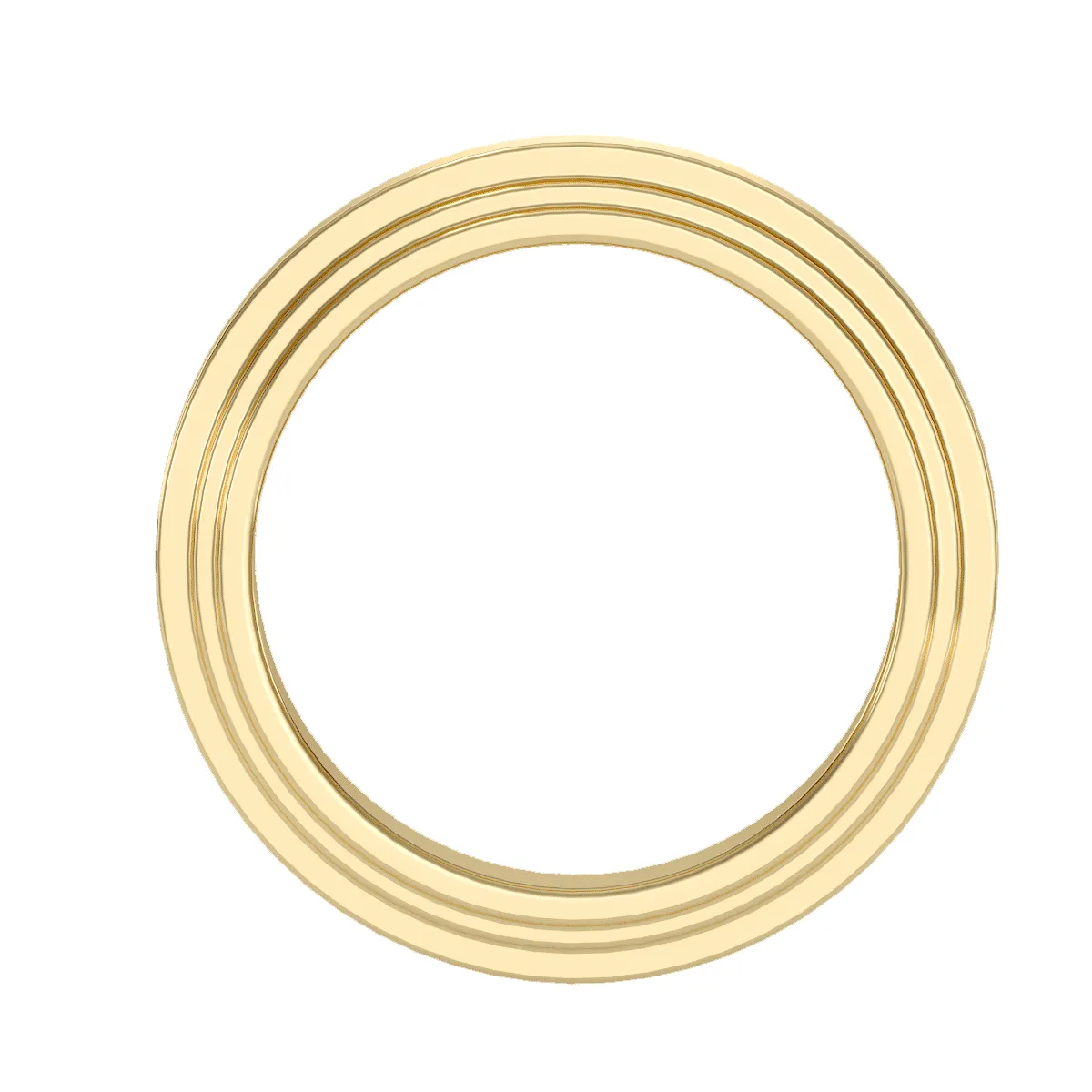 Men's Double Stepped Edge Wedding Ring