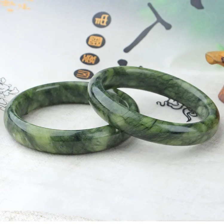 Natural Jade Pattern Bracelet Chinese Style