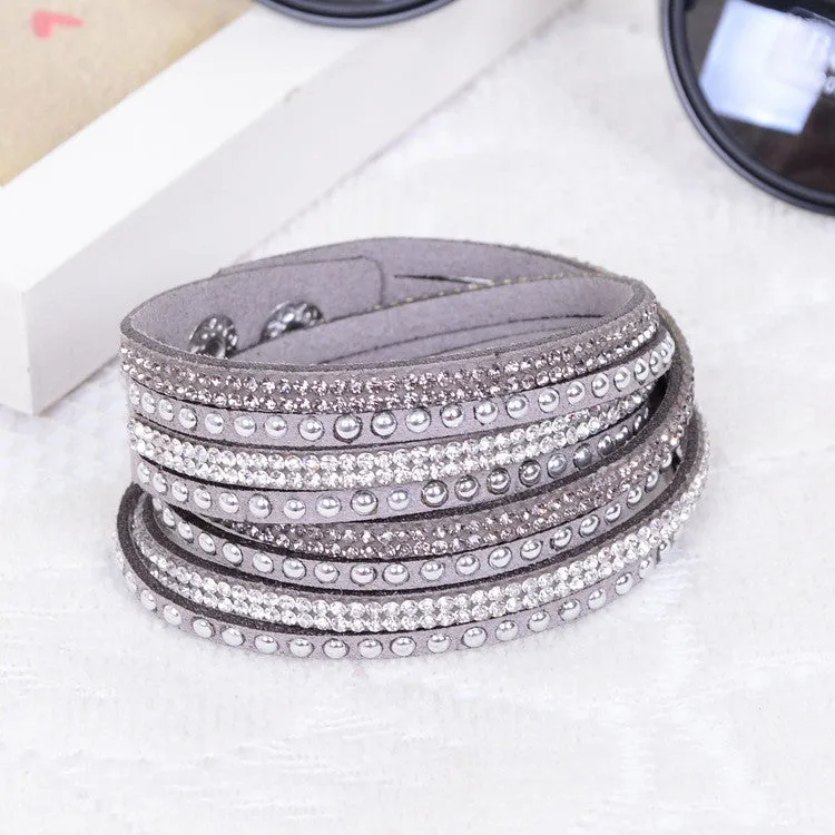 New Women's Red Fashion Leather Bracelets For women Christmas Gifts