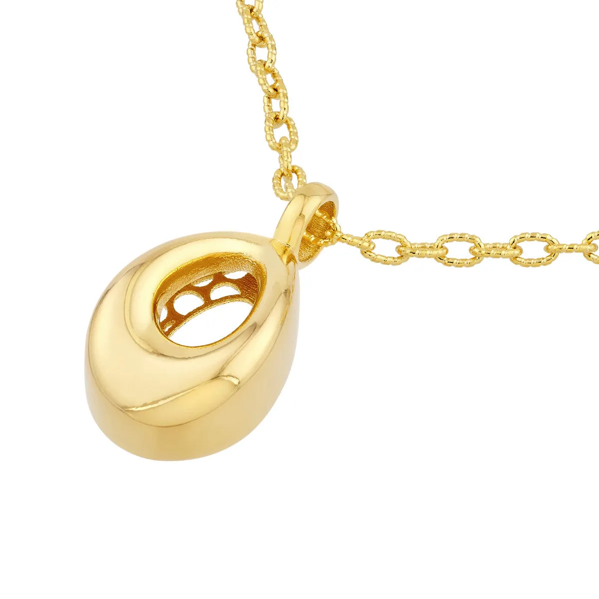 Open Teardrop Oval Charm