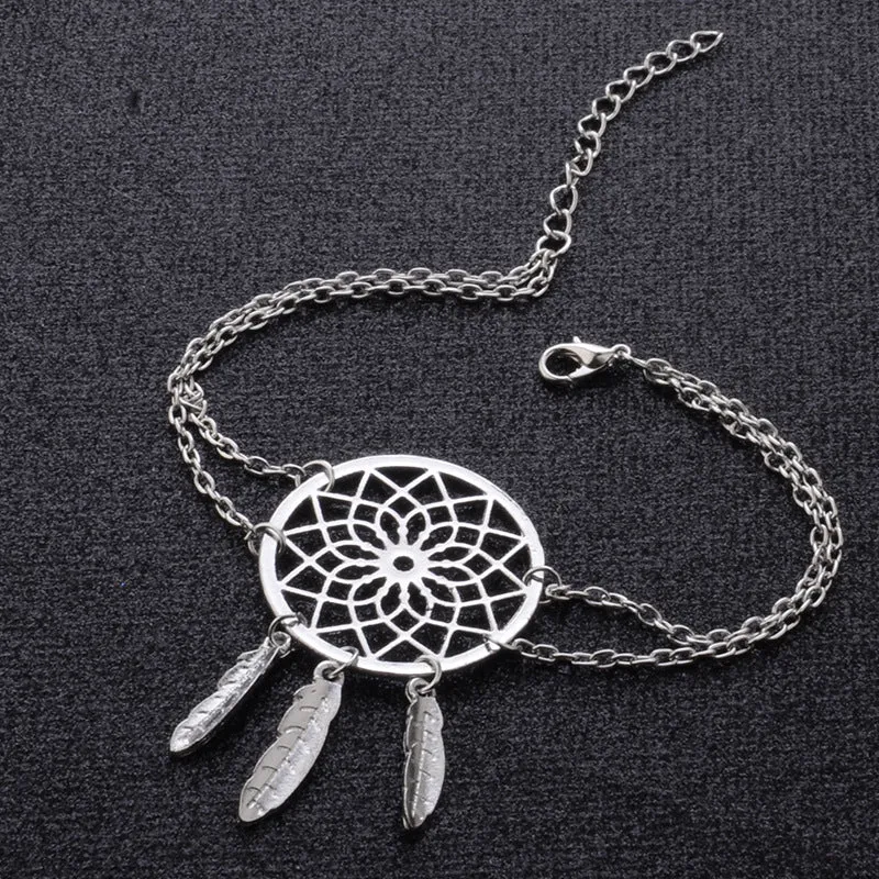 openwork pattern bracelet dream catcher