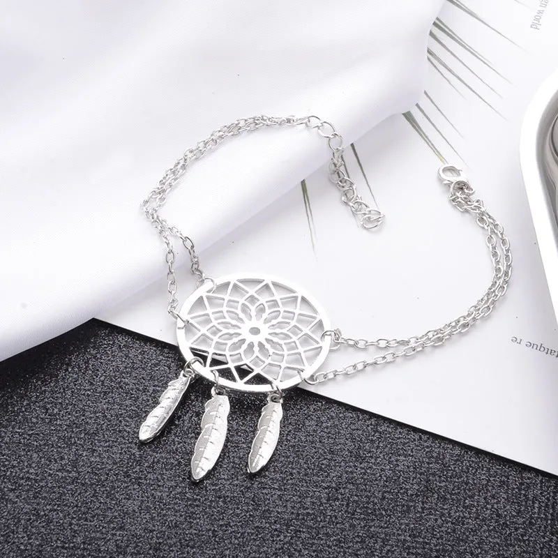 openwork pattern bracelet dream catcher