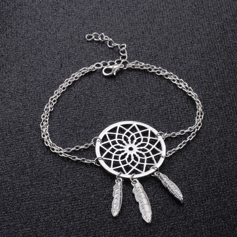 openwork pattern bracelet dream catcher