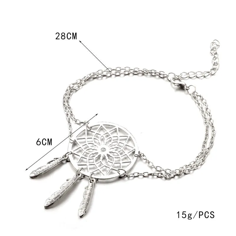 openwork pattern bracelet dream catcher