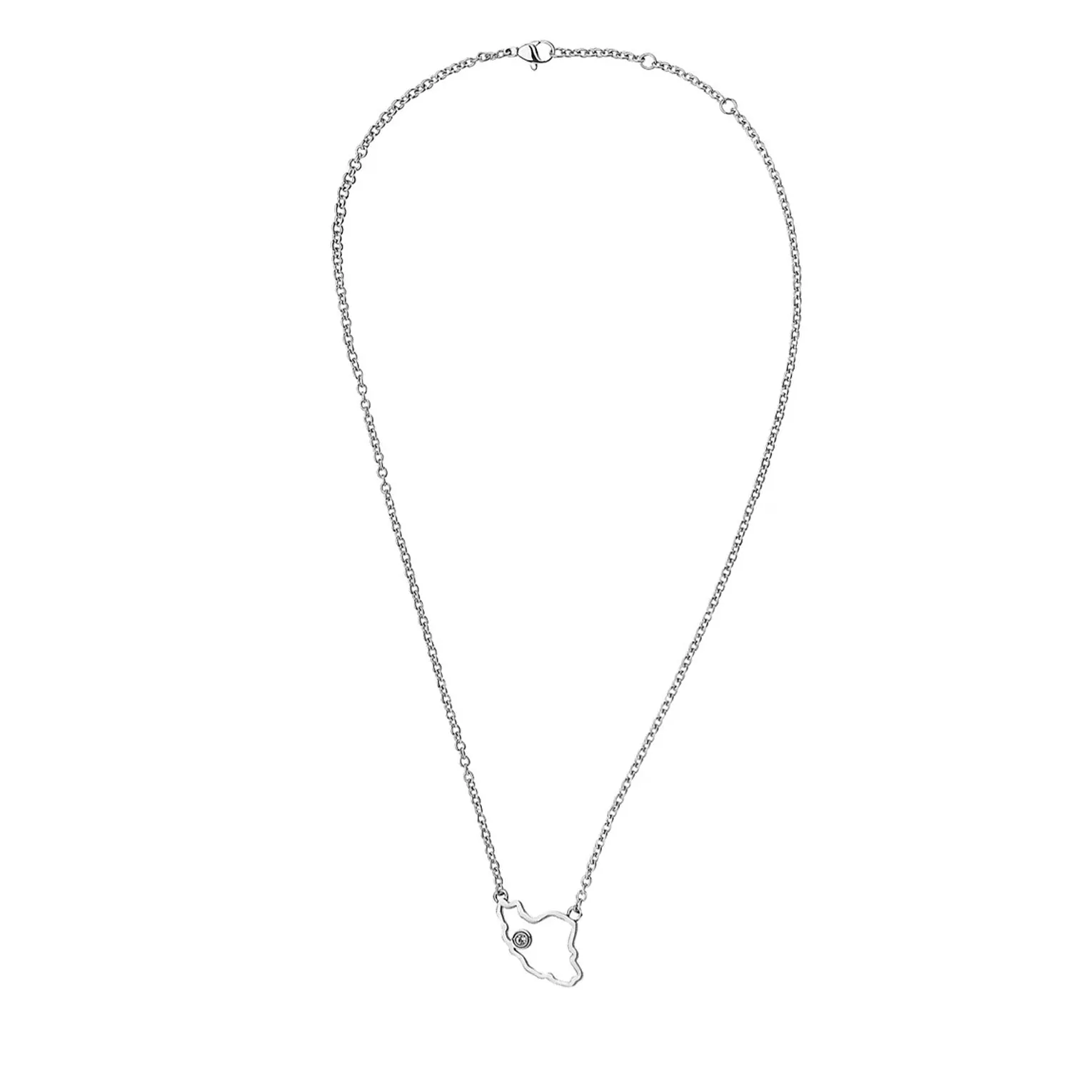 Outland Line Necklace Steel