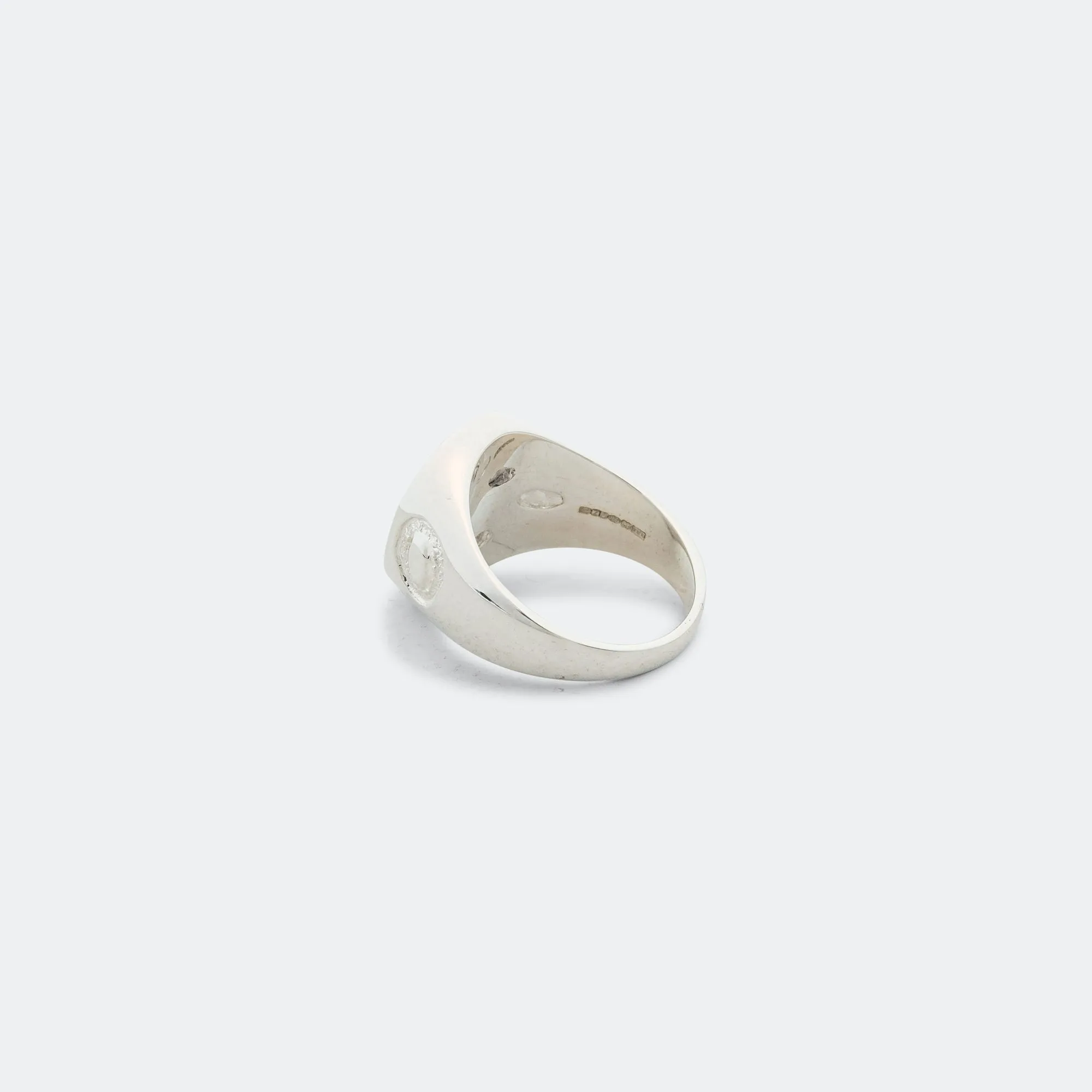 Oval Chloroplast Signet Impression - 925 Silver