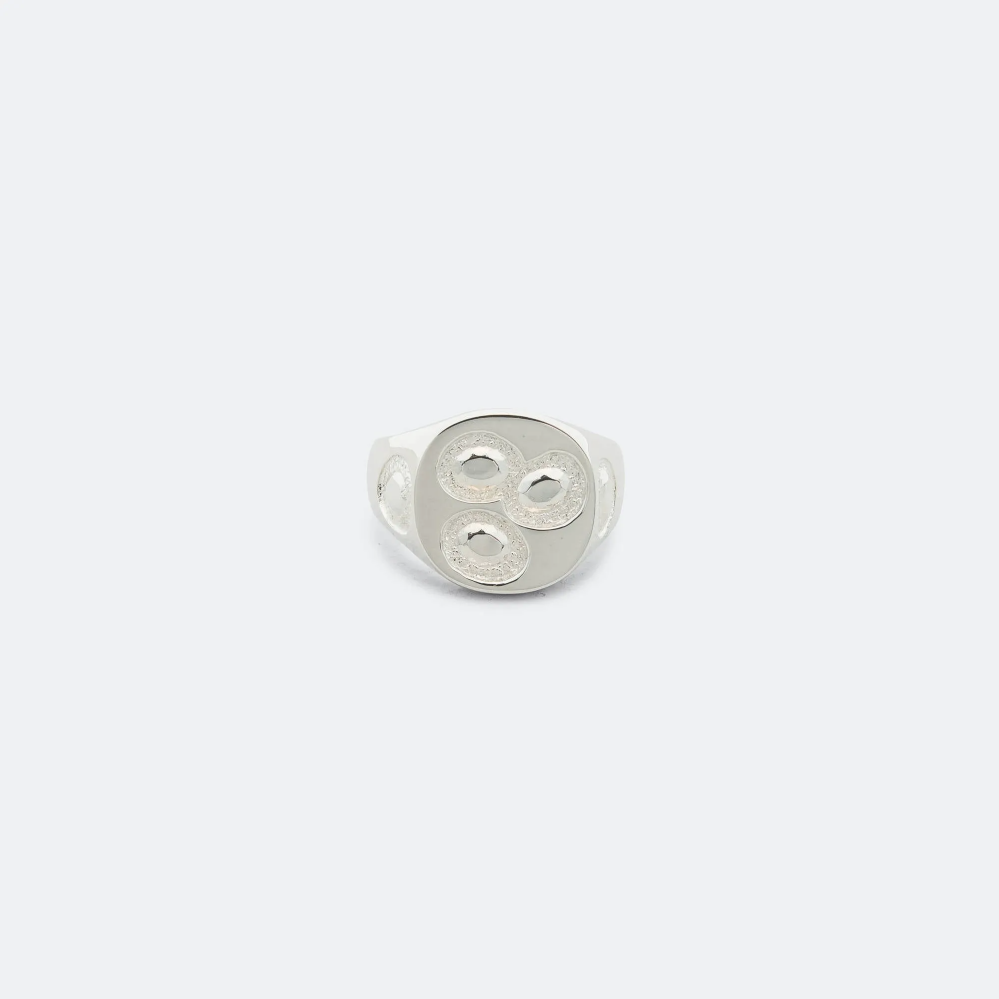 Oval Chloroplast Signet Impression - 925 Silver