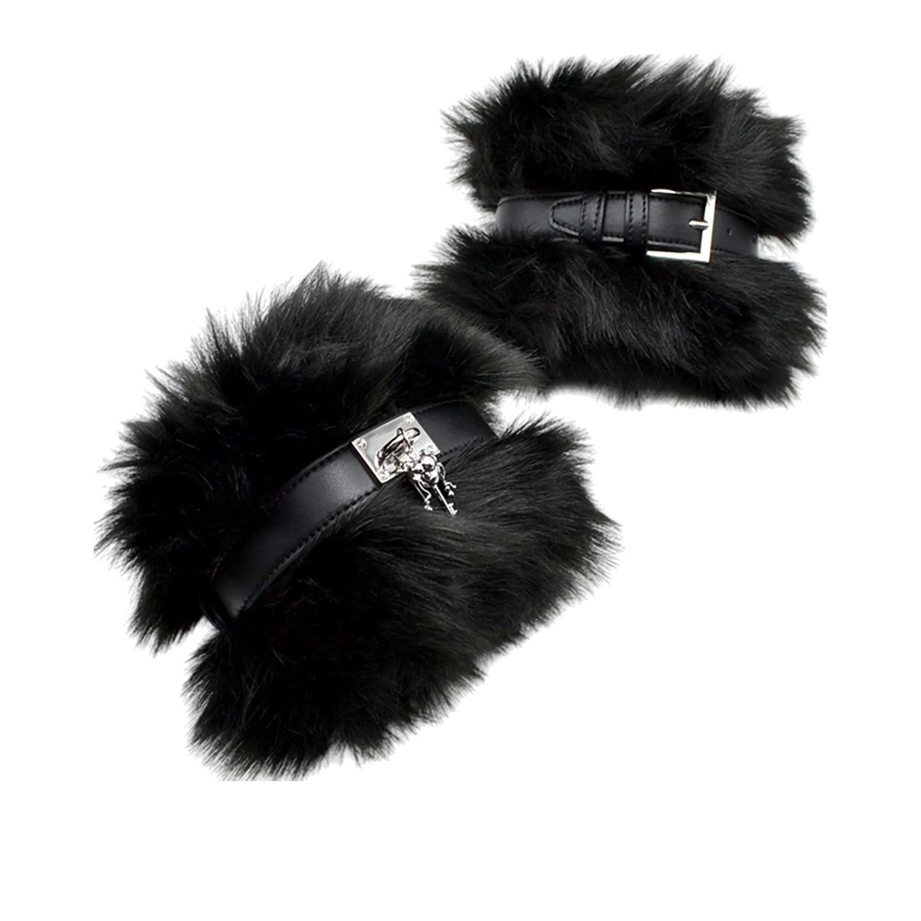 Puff Cuffs in Black