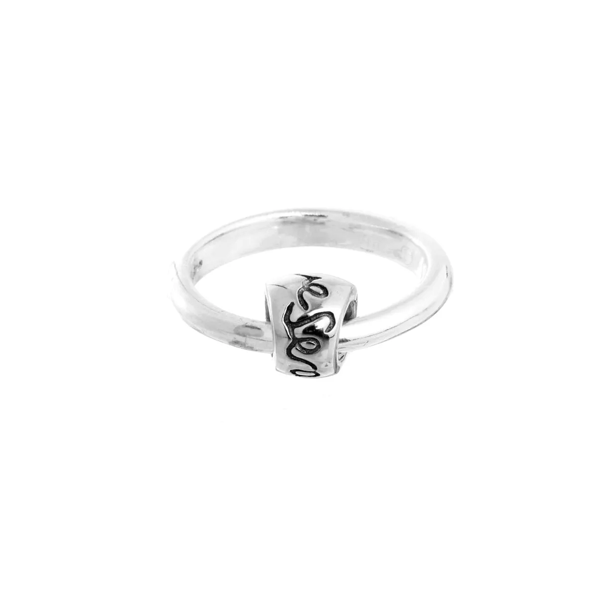 Que Sera Silver Charm Ring