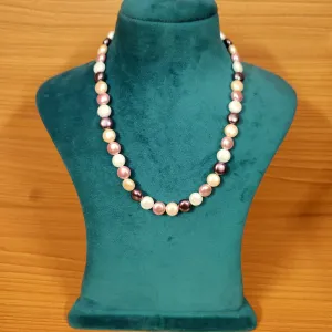 REAL SHELL PEARL SINGLE LINE NECKLACE