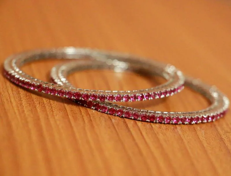 RED RUBY BANGLES-AND-BRACELETS
