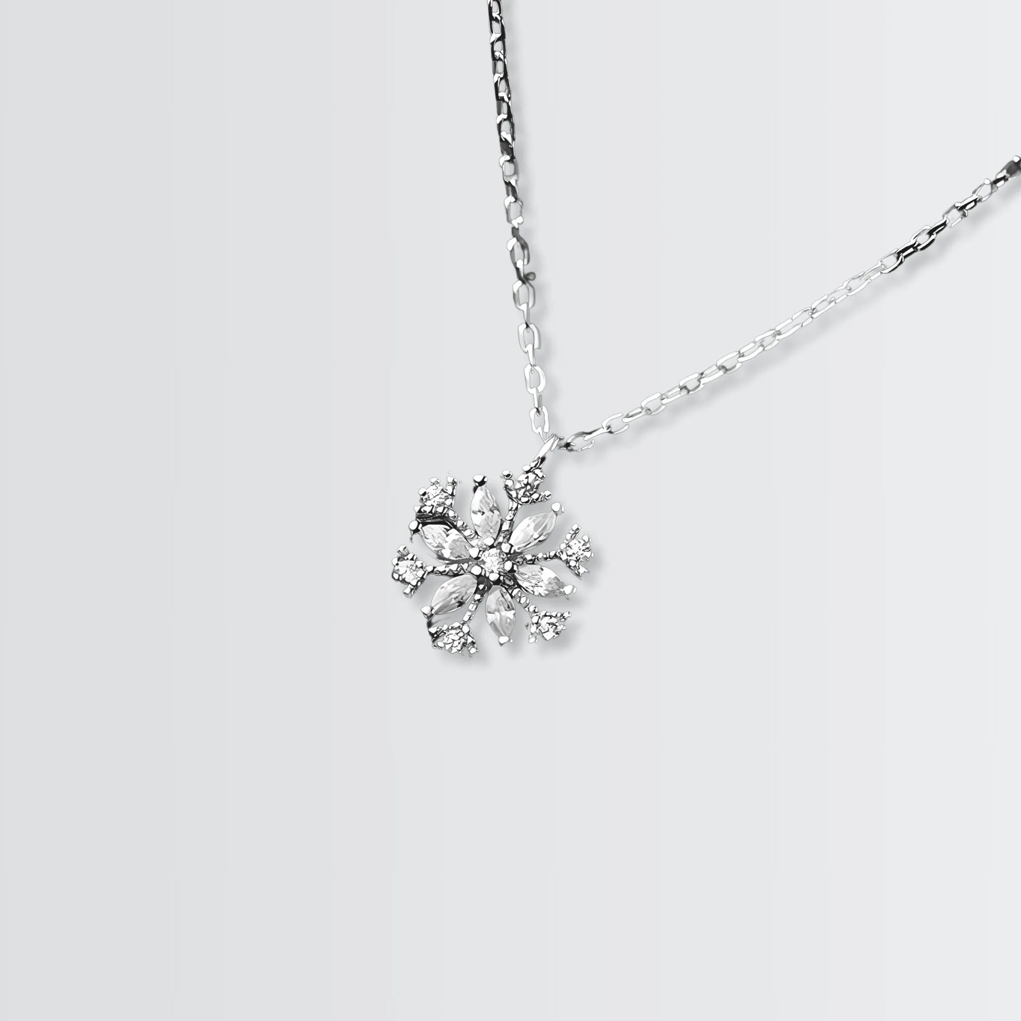 Shining Snowflake Necklace