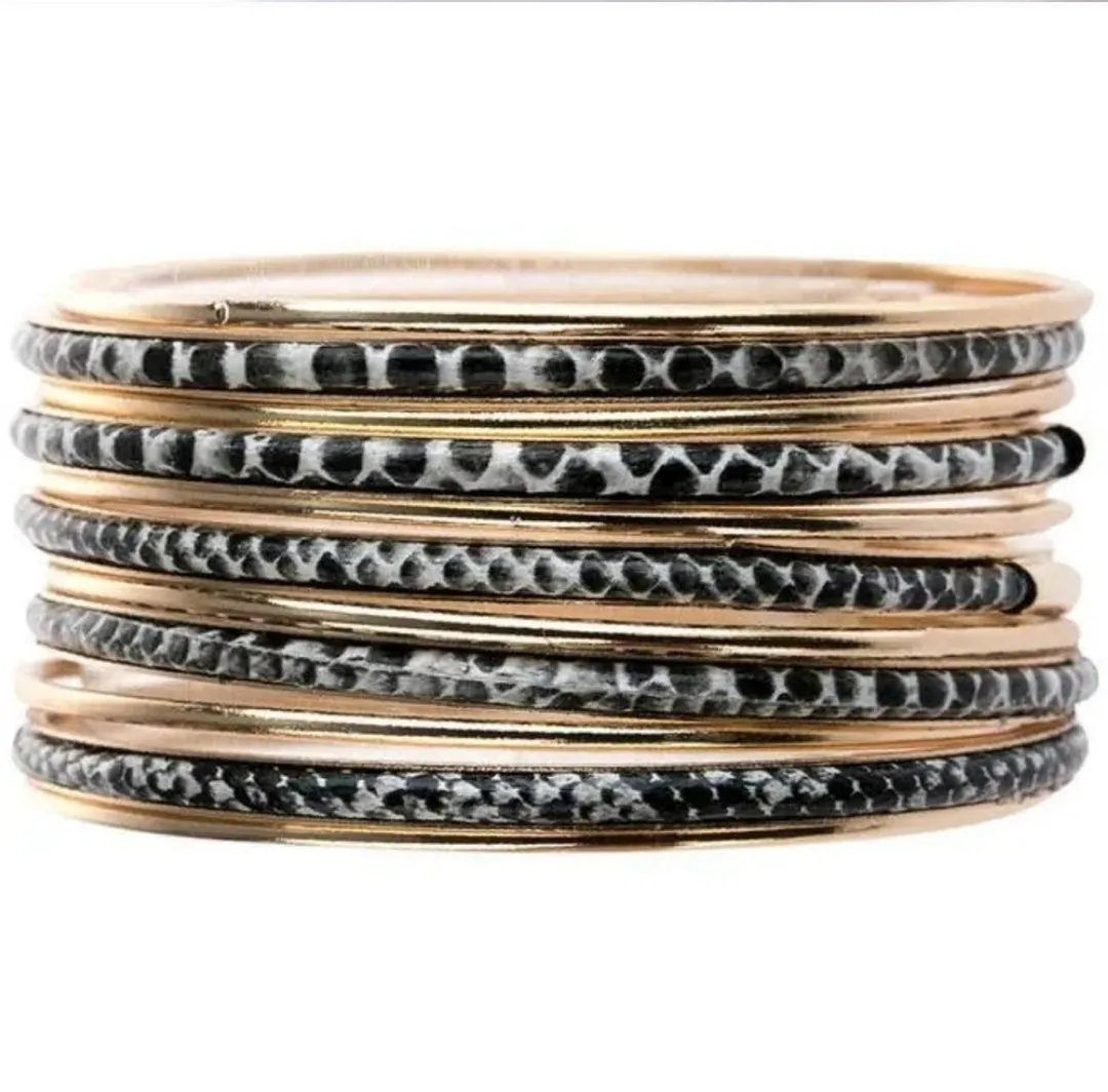 Snakeskin Bangle Bracelets